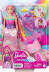 Barbie - Bambola Barbie Dreamotpia Chioma Da Favola 2023, Capelli Fantasia Con Treccia E Piega, Extension Arcobaleno, Strumento Per Lo Styling E Accessori, Giocattoli Per Bambini 3+ Anni, Hnj06 Mattel