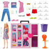 Barbie- Armadio Dei Sogni Playset Con Bambola Bionda, Largo Più Di 60cm, 15+aree Per Riporre Gli Accessori, Specchio, Scivolo Per Biancheria, 30+outfit E Accessori, Giocattolo Per Bambini 3+anni,hgx57 Mattel