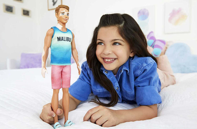 BARBIE-Ken-Fashionistas-N.192-Malibu-vitiligine-Mattel