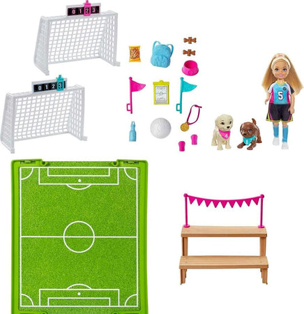 Barbie Soccer Chelsea's Soccer Playset Giocatrice Di Calcio Gioco Per Bimbe 3+ Giochi e giocattoli/Bambole e accessori/Bambole Fashion e accessori/Bambole Fashion Trade Shop italia - Napoli, Commerciovirtuoso.it