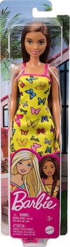 Barbie-Trendy-Farfalle-Abito-Giallo-Spiaggia-HBV08-Mattel