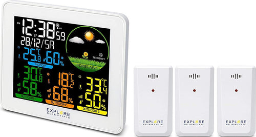 barometro,orologio-radiocontrollato-doppio-allarme-con-snooze-display-a-colori-,inclusi-3-sensori-in-confezione-white