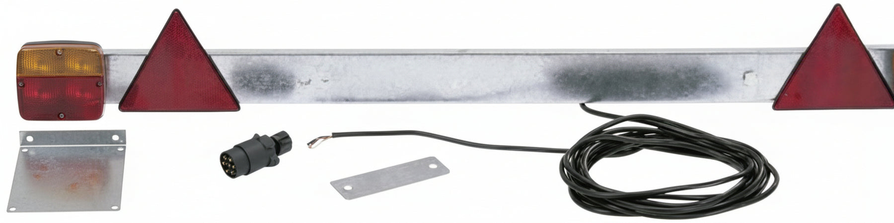 Barra con fanali posteriori 12V e lunghezza regolabile 1,18-1,72 metri Confezione da 1pz