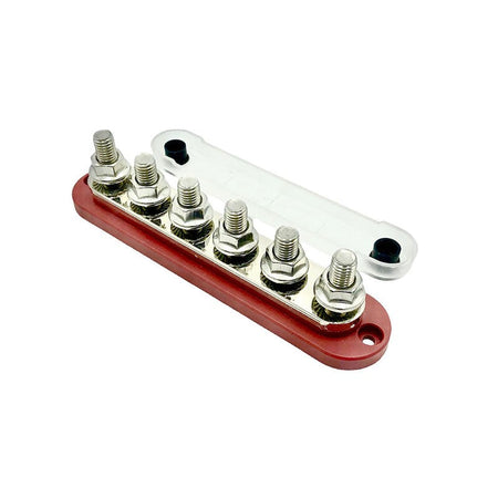 Barra di connessione 6xM10 300A rossa