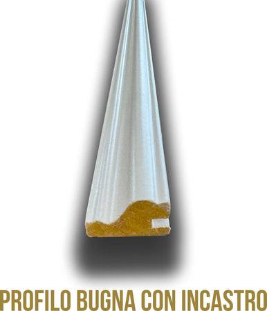 Barra-intera-da-2,20-metri-di-Profilo-per-boiserie-18x30mm-in-MASSELLO-LACCATO-BIANCO-con-incastri-pannello-max-3mm