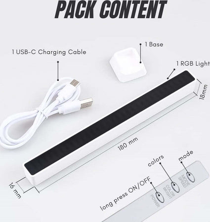 Barra Luminosa Luci Led Rgb 32 Strisce Led Con 18 Colore Sala Giochi Pc Tv Auto Illuminazione/Strisce LED Trade Shop italia - Napoli, Commerciovirtuoso.it