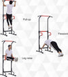 Barra-per-Trazioni-Power-Tower-Stazione-Fitness-Multifunzione-con-Altezza-Regolabile-171-219cm-Nero-Rosso-SF3A91-105SF3