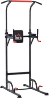 Barra-per-Trazioni-Power-Tower-Stazione-Fitness-Multifunzione-Regolabile-189-239cm-in-Acciaio-Nero-Rosso-BH6A91-106BH6