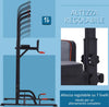 Barra-per-Trazioni-Power-Tower-Stazione-Fitness-Multifunzione-Regolabile-189-239cm-in-Acciaio-Nero-Rosso-BH6A91-106BH6