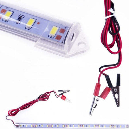 Barra-Profilo-Led-12v-11w-Luce-Bianco-Freddo-6500°-K-Per-Auto-Camper-Moto-Tuning