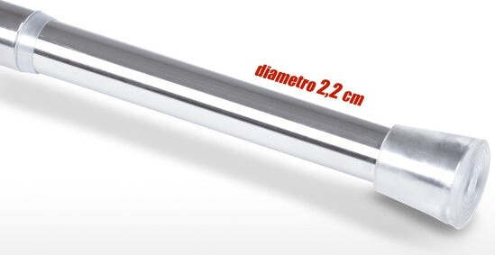 BARRA TELESCOPICA PER TENDA DA DOCCIA 70 CM FINO A 120 CM ALLUMINIO CROMATO Casa e cucina/Bagno/Accessori per il bagno/Tende da doccia binari e ganci/Bastoni e telai per tende Trade Shop italia - Napoli, Commerciovirtuoso.it