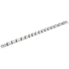 Barra porta bussole innesto 3/8 acciaio cromo 16 posti Draper Draper tools