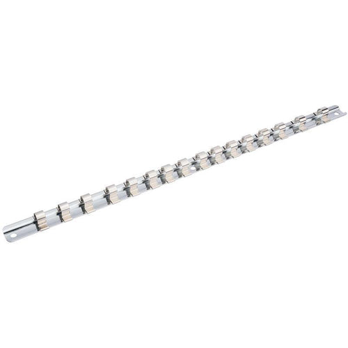 Barra porta bussole innesto 3/8 acciaio cromo 16 posti Draper Draper tools