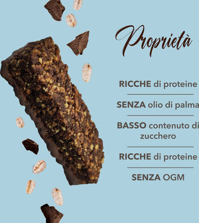 Barretta Dietetica Croccante 7.Pz. Diet Crunchy Bar 7 Barrette Proteiche Al Riso Soffiato Di Soia E Cioccolato Alto Contenuto Di Proteine E Fibre Salute e cura della persona/Alimentazione e nutrizione/Barrette e bibite nutrizionali/Barrette nutrizionali/Barrette proteiche The Light Nutrition - Milano, Commerciovirtuoso.it