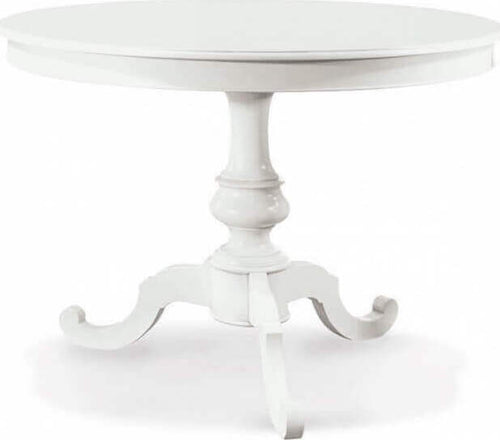 BARRY---tavolo-da-pranzo-allungabile-in-legno-massello-tondo-120/160-Bianco-Milani-Home