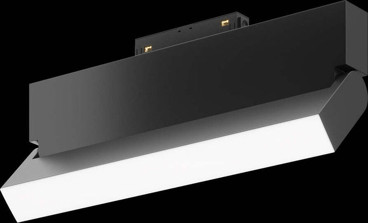 Base-Di-Illuminazione-Basic-Per-Binario-Moderno-Alluminio-Nero-20W-Luce-Calda