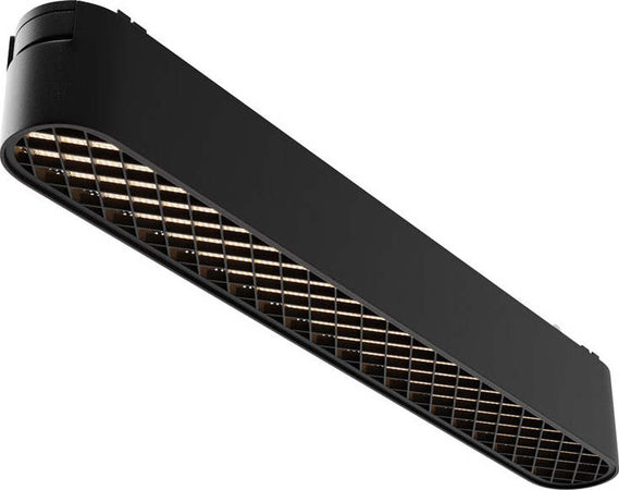 Base-Di-Illuminazione-Binario-Moderno-Basis-Grid-Alluminio-Nero-Luce-Calda-12W