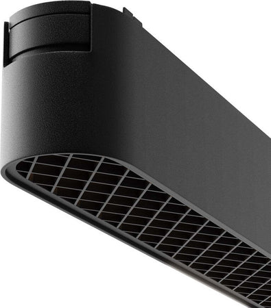 Base-Di-Illuminazione-Binario-Moderno-Basis-Grid-Alluminio-Nero-Luce-Calda-12W