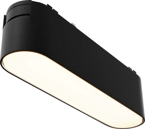 Base-Di-Illuminazione-Per-Binario-Moderno-Basic-Alluminio-Nero-Led-Luce-Calda-6W