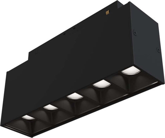 Base-Di-Illuminazione-Points-Binario-Moderno-Alluminio-Nero-10W-Luce-Naturale