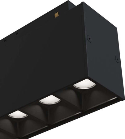 Base-Di-Illuminazione-Points-Per-Binario-Moderno-Alluminio-Nero-10W-Luce-Calda