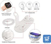 Base di Ricarica Wireless Smartphone Smartwatch Cuffie Multifunzione Bianca