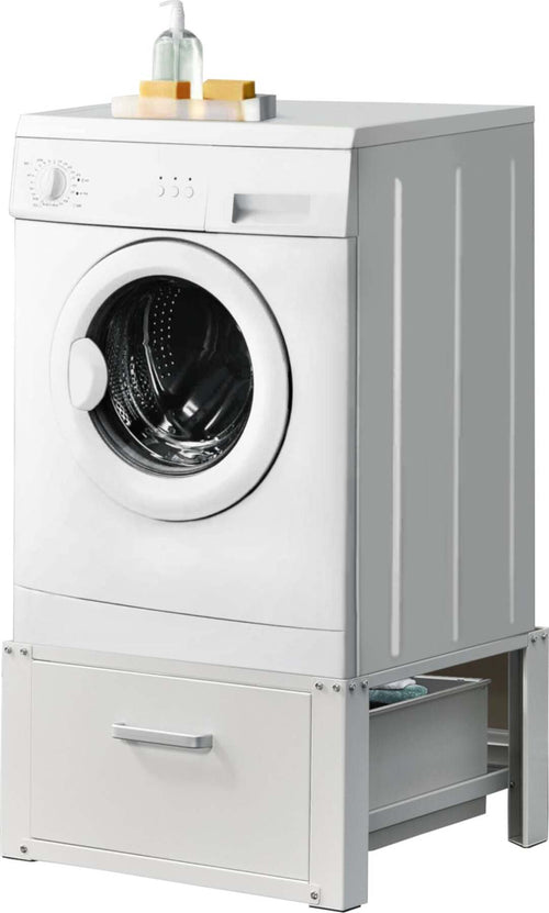 Base di supporto per Lavatrice ed Asciugatrice con Cassettone 100 kg Casa e cucina/Organizzazione interni/Organizzazione lavanderia/Stendini La Zappa - Altamura, Commerciovirtuoso.it