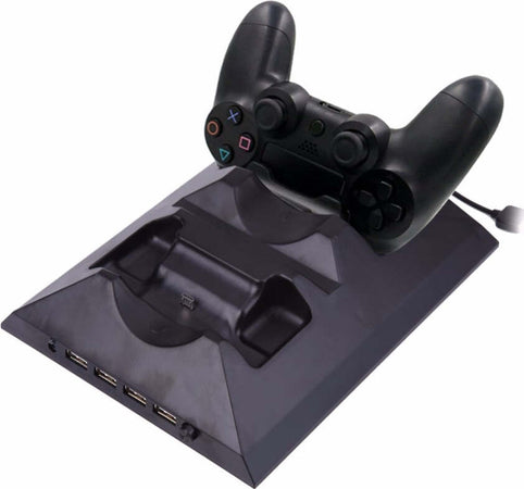 BASE DOPPIA RICARICA JOYSTICK CON VENTOLA PER PS4 CONSOLE CONTROLLER JOYPAD USB Videogiochi/PlayStation 4/Accessori/Batterie e caricabatterie/Caricabatterie Trade Shop italia - Napoli, Commerciovirtuoso.it