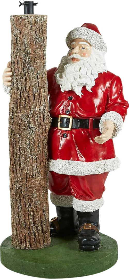Base effetto tronco per albero di Natale con Babbo Natale supporto in metallo h 97 cm Casa e cucina/Decorazioni per interni/Addobbi e decorazioni per ricorrenze/Decorazioni natalizie/Basi e supporti per alberi di Natale MagiediNatale.it - Altamura, Commerciovirtuoso.it