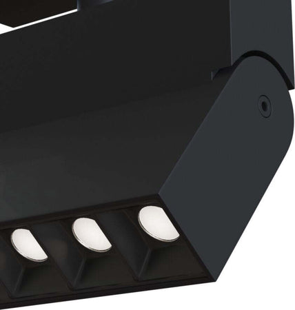 Base-Illuminazione-Points-Rot-Per-Binario-Moderno-Alluminio-Nero-10W-Luce-Calda