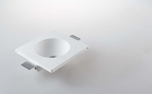 Base Incasso Vulkan Gesso 16.5*16.5*6Cm Illuminazione/Illuminazione per interni/Luci da incasso/Portafaretti da incasso Led Mall Home - Napoli, Commerciovirtuoso.it