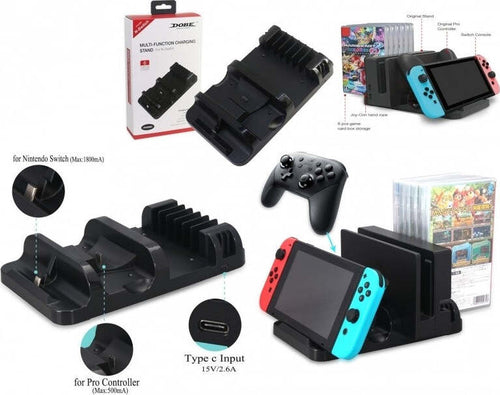 BASE RICARICA MULTIFUNZIONE CHARGING STAND SUPPORTO CONSOLE 6 JOY-CON NINTENDO Videogiochi/PlayStation 4/Accessori/Batterie e caricabatterie/Caricabatterie Trade Shop italia - Napoli, Commerciovirtuoso.it