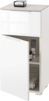 Base singola da bagno bianco lucido e cemento h 82 cm con 1 anta ed 1 cassetto in legno Casa e cucina/Bagno/Mobili da bagno/Mobiletti e armadietti/Mobili a terra Decor Space - Altamura, Commerciovirtuoso.it