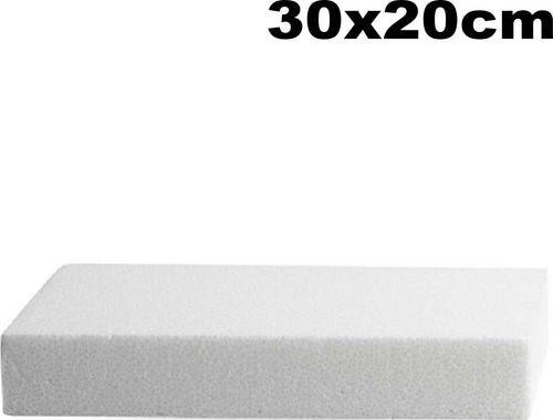 BASE STAMPO POLISTIROLO TORTA RETTANGOLARE 30x20CM LATI ALTEZZA 5CM CAKE DESIGN Casa e cucina/Stoviglie/Piatti ciotole e vassoi/Piatti per servire/Alzate per dolci e frutta Trade Shop italia - Napoli, Commerciovirtuoso.it