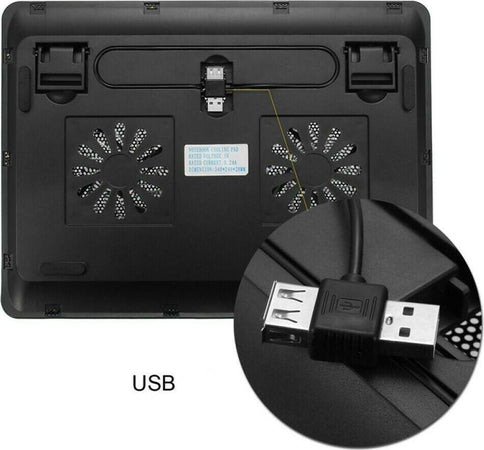 Base Supporto Raffreddamento Dissipatore Per Notebook Pc 2 Ventole Usb S2 Informatica e Videogiochi > Accessori PC > Supporti PC Trade Shop italia - Napoli, Commerciovirtuoso.it