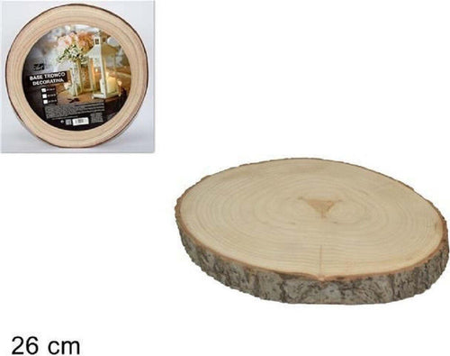 Base Tronco Legno Naturale Decorativa Disco Per Ornamento Diametro 26 Cm Rotondo Casa, arredamento e bricolage > Decorazione della casa Trade Shop italia - Napoli, Commerciovirtuoso.it