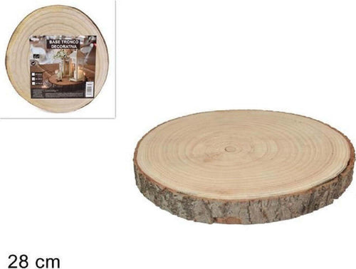 Base Tronco Legno Naturale Decorativa Disco Per Ornamento Diametro 28 Cm Rotondo Casa, arredamento e bricolage > Decorazione della casa Trade Shop italia - Napoli, Commerciovirtuoso.it