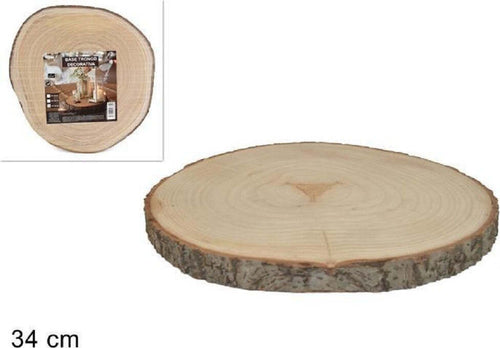 Base Tronco Legno Naturale Decorativa Disco Per Ornamento Diametro 34 Cm Rotondo Casa, arredamento e bricolage > Decorazione della casa Trade Shop italia - Napoli, Commerciovirtuoso.it