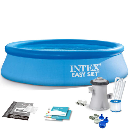 Piscina gonfiabile fuori terra rotonda con pompa Easy 244 x h 61 cm