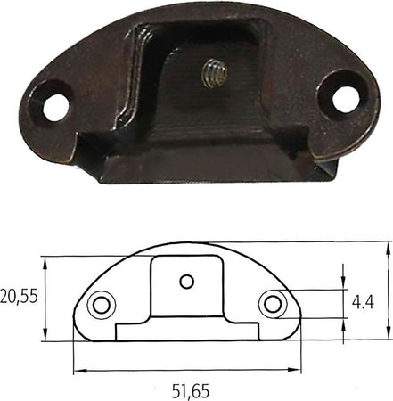 BASETTA-PER-CERNIERE-MOBILI-'A0069'-bronzata