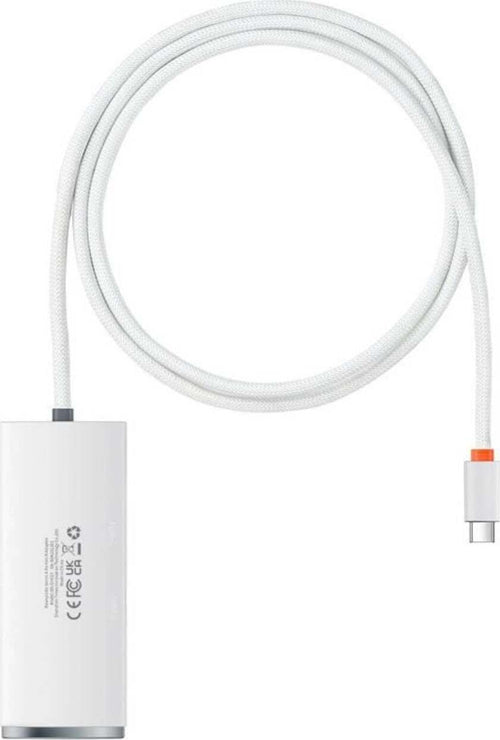 Baseus-adapter-HUB-LiteUSB-to-4x-USB-3.0-/-1x-USB-C-2,0m-white