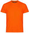Basic Active-T Arancio HV T-Shirt Tessuto Tecnico Sportivo Asciugatura Rapida