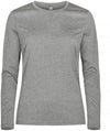 Basic Active-T Grigio Melange T-Shirt Manica Lunga Donna Tessuto Tecnico Sportivo Asciugatura Rapida