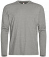 Basic Active-T Grigio Melange T-Shirt Manica Lunga Tessuto Tecnico Sportivo Asciugatura Rapida