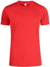Basic Active-T Rosso T-Shirt Tessuto Tecnico Sportivo Asciugatura Rapida