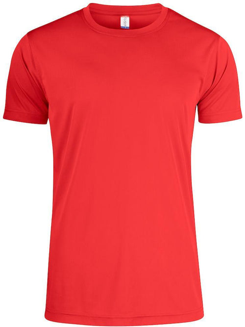 Basic Active-T Rosso T-Shirt Tessuto Tecnico Sportivo Asciugatura Rapida