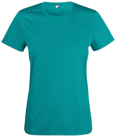 Basic Active-T Verde Laguna T-Shirt Donna Tessuto Tecnico Sportivo Asciugatura Rapida