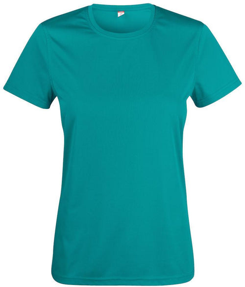 Basic Active-T Verde Laguna T-Shirt Donna Tessuto Tecnico Sportivo Asciugatura Rapida