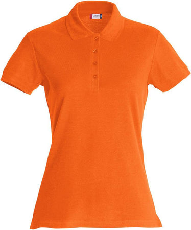 Basic Polo Arancio Polo Manica Corta Donna