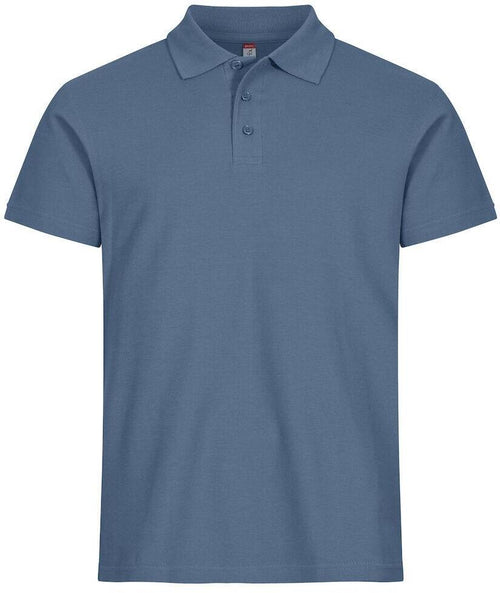 Basic Polo Blu Acciaio Polo Manica Corta